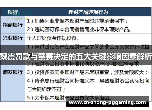 魏震罚款与禁赛决定的五大关键影响因素解析